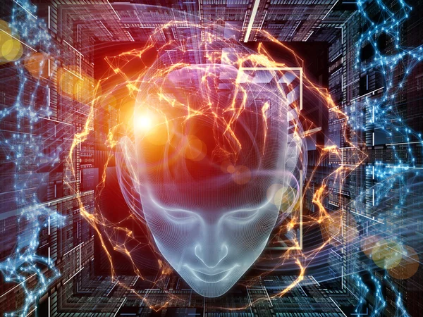 Virtual Mind background — Stock Photo, Image