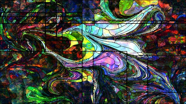 Energie der Glasmalerei — Stockfoto