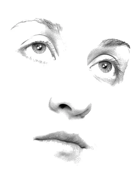 Genç bir kadının yüzü — Stok fotoğraf