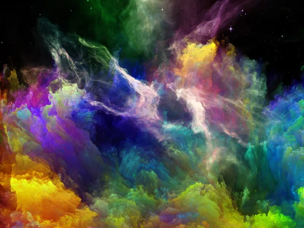 Żywe Space Nebula — Zdjęcie stockowe