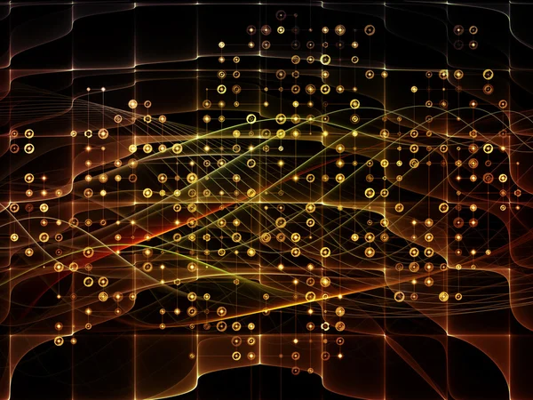 Computación Digital Grid — Foto de Stock