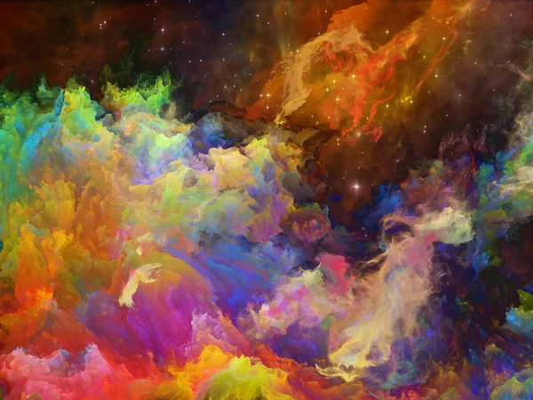 Emergência da Nebulosa Espacial — Fotografia de Stock