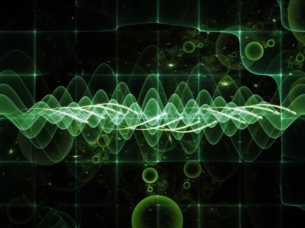 Virtual Sine Waves — Stock Photo, Image