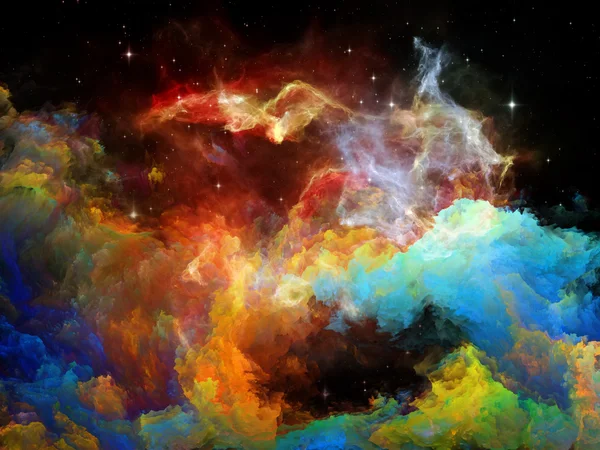 Синергия космической туманности — стоковое фото