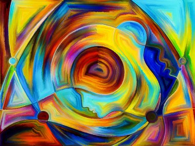 Boyalı algı arka plan