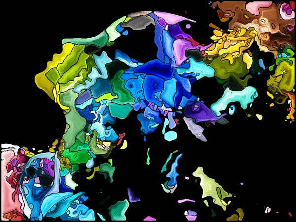 Auto-fragmentação colorida — Fotografia de Stock