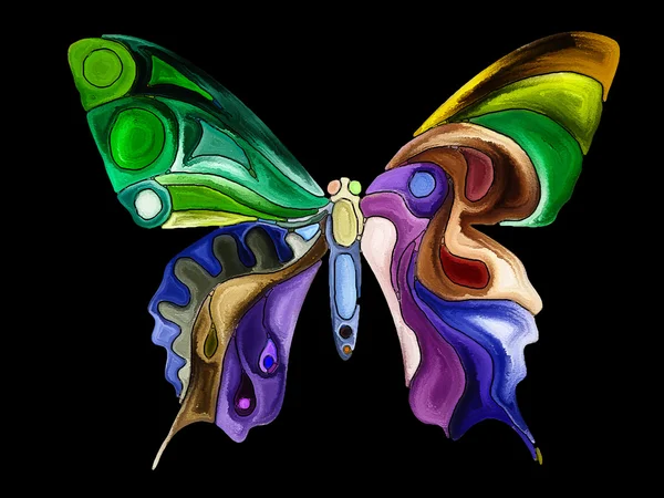 Butterfly färger bakgrund — Stockfoto
