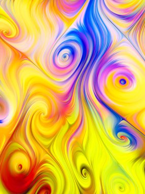 Renkli Hareket. Görsel parfüm serisi. Sanat, tasarım ve teknoloji projeleri için renklerin ve gradyanların canlı akışının bileşimi