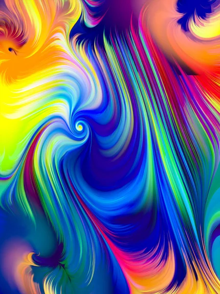 Serie Paint Swirl Interacción Del Movimiento Detallado Las Fibras Pintura — Foto de Stock