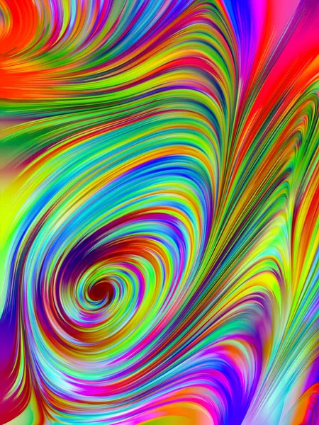 Серия Paint Swirl Фоновый Дизайн Детального Движения Волокон Краски Цифровом — стоковое фото