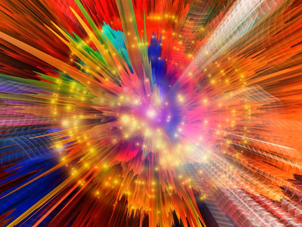 Abstrakt Bakgrund Färg Spricka Fraktal Redskap Och Ljus Temat Vetenskap — Stockfoto