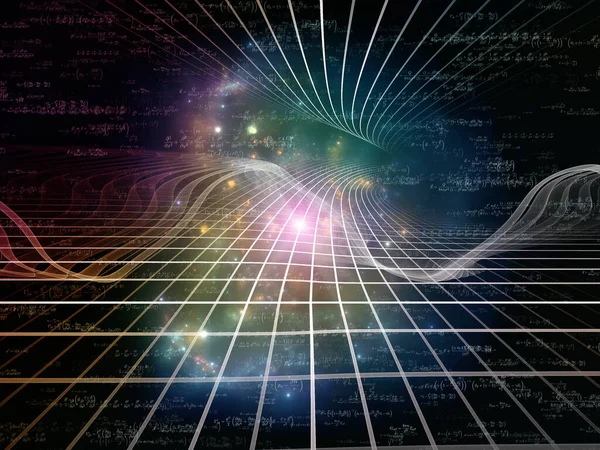 Formula Uzay Serisi Bilim Matematik Matematik Konularındaki Dijital Şebekeler Işıklar — Stok fotoğraf