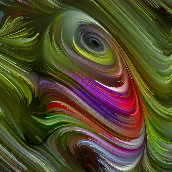 Série Color Swirl Composition Mouvements Colorés Fibres Spectrales Pour Des — Photo