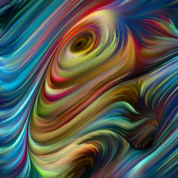 Série Color Swirl Composição Movimento Colorido Fibras Espectrais Para Projetos — Fotografia de Stock