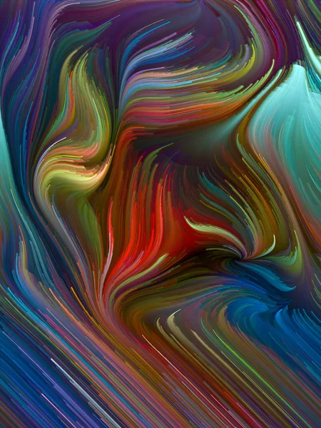 Color Swirl Series Background Composition Colorful Motion Spectral Fibers Subject — Stock Photo, Image