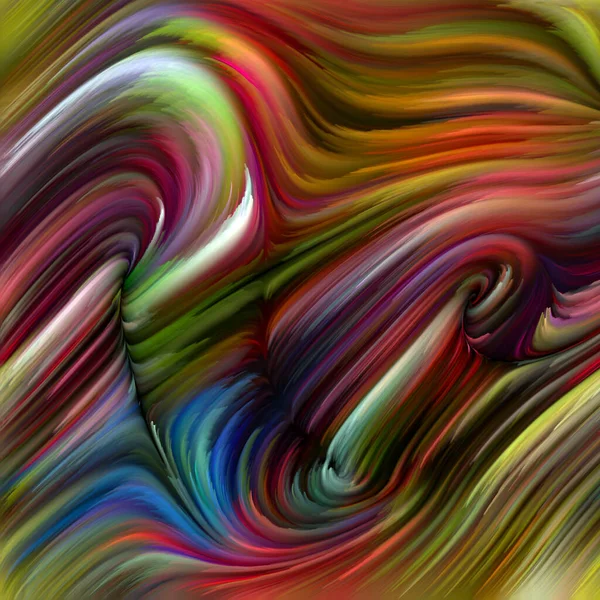 Color Swirl Serie Abstrakte Anordnung Bunter Bewegung Spektraler Fasern Für — Stockfoto