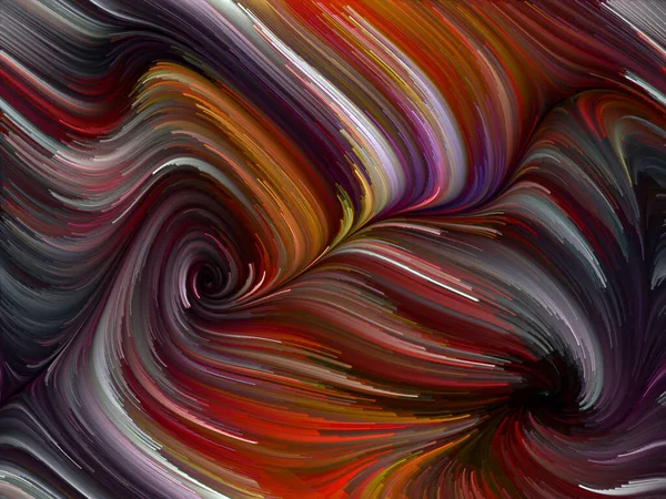 Kleur Swirl Serie Visueel Aantrekkelijke Achtergrond Gemaakt Van Kleurrijke Beweging — Stockfoto