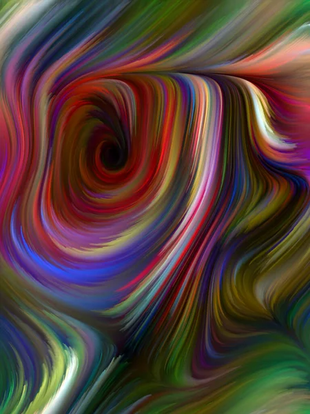 Série Color Swirl Composição Movimento Colorido Fibras Espectrais Sobre Tema — Fotografia de Stock