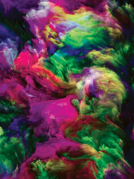 Kleur Swirl Serie Achtergrond Van Kleurrijke Beweging Van Vloeibare Verf — Stockfoto