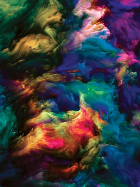 Culoare Swirl Serie Compoziția Abstractă Mișcării Colorate Vopselei Lichide Pânză — Fotografie, imagine de stoc