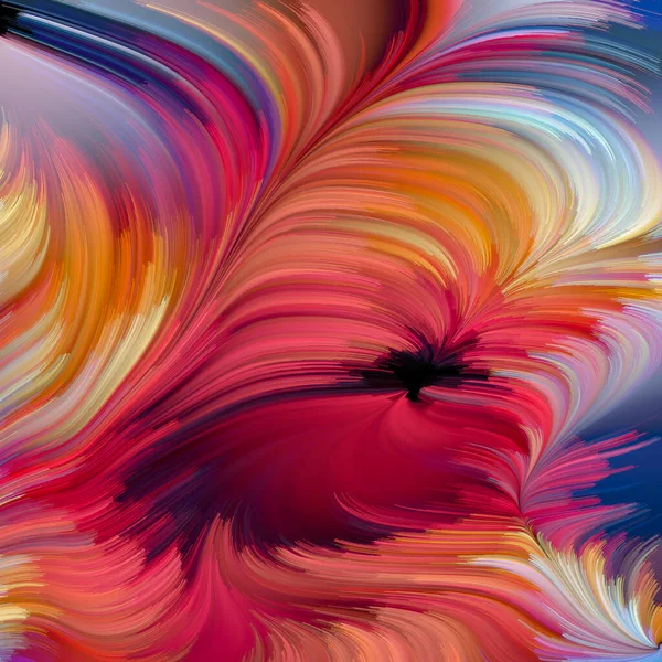 Paint Swirl Series Abstract Design Made Detailed Motion Paint Fibers — Stock Photo, Image