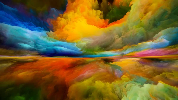 Munţii Spectrali Escape Reality Series Imagine Apus Soare Suprarealiste Culori — Fotografie, imagine de stoc