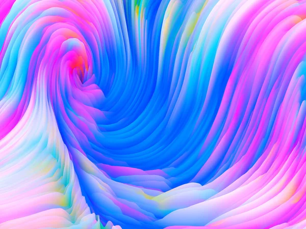 Renk Fırtınası serisi. Sanat ve tasarım konularında duvar kağıdı veya arkaplan olarak hizmet verecek üç boyutlu soyut renkli köpüğün oluşturulması