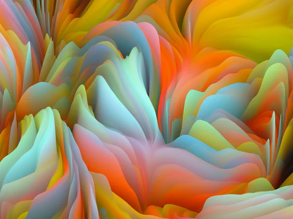 Скручена Поверхня Серія Вимірювальних Хвиль Креативне Розташування Кольорової Текстури Відтворення — стокове фото