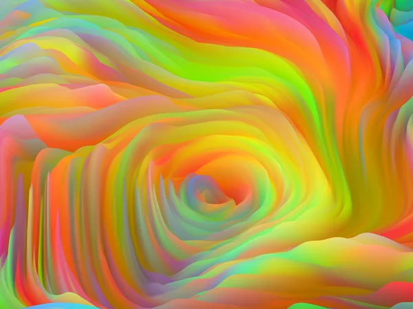 Geometría Retorcida Serie Dimensional Wave Composición Textura Color Remolino Representación —  Fotos de Stock
