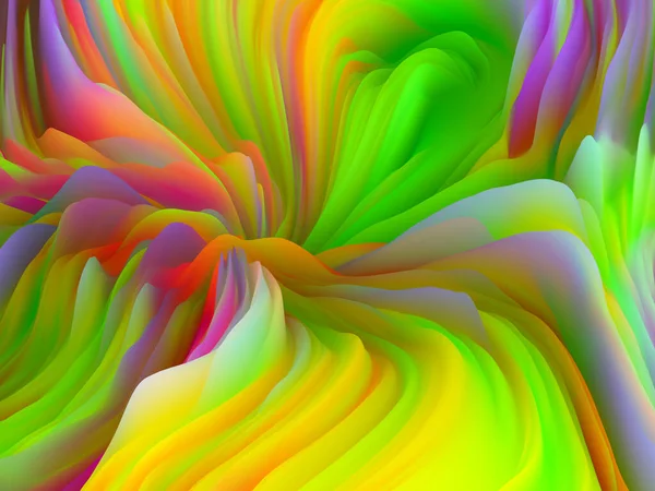 Géométrie Aléatoire Série Vagues Dimensionnelles Arrangement Créatif Texture Couleur Tourbillonnante — Photo