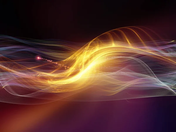 Light Wave Series Abstract Background Sine Waves Lights Background Subject — Stock Photo, Image