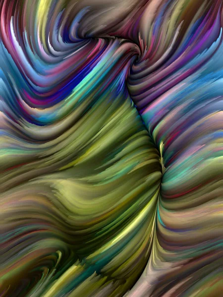 Color Swirl Series Artistic Abstraction Colorful Motion Spectral Fibers Topic — Stock Photo, Image