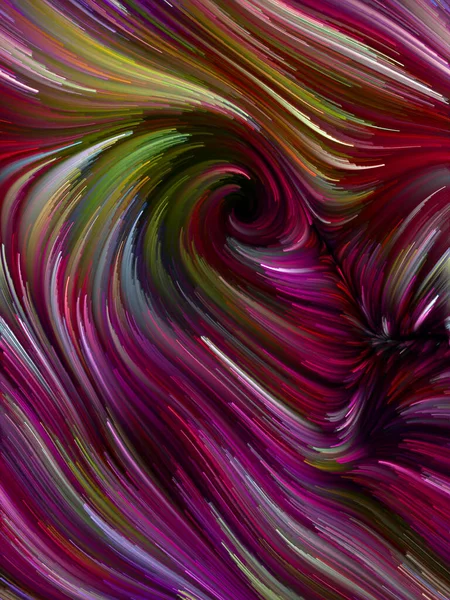 Color Swirl Serien Baggrund Sammensat Farverig Bevægelse Spektrale Fibre Til - Stock-foto