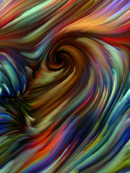 Color Swirl Series Backdrop Composed Colorful Motion Spectral Fibers Projects — Stock Photo, Image