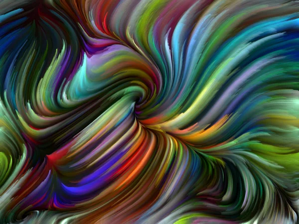 Série Color Swirl Fundo Abstrato Feito Movimento Colorido Fibras Espectrais — Fotografia de Stock