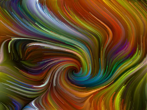 Série Color Swirl Imagem Movimento Colorido Fibras Espectrais Relevância Conceitual — Fotografia de Stock