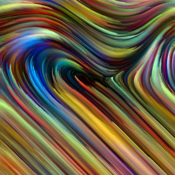 Color Swirl Serie Abstrakte Zusammensetzung Der Bunten Bewegung Spektraler Fasern — Stockfoto