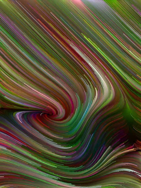 Серія Кольорових Вихорів Творче Розташування Барвистого Руху Спектральних Волокон Предмету — стокове фото