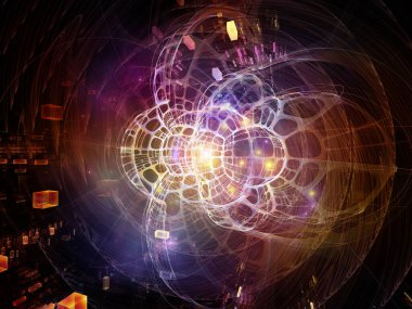 Uzay kumaşının bozulması. Topolojik şebekelerin 3 boyutlu yorumlanması ve eğitim, bilim ve modern teknoloji konularındaki soyut unsurlar