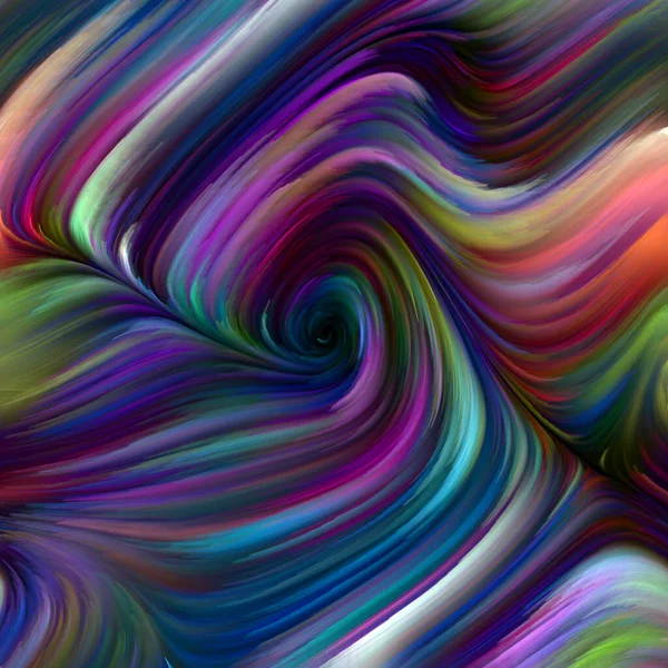 Série Color Swirl Cenário Visualmente Atraente Feito Movimento Colorido Fibras — Fotografia de Stock