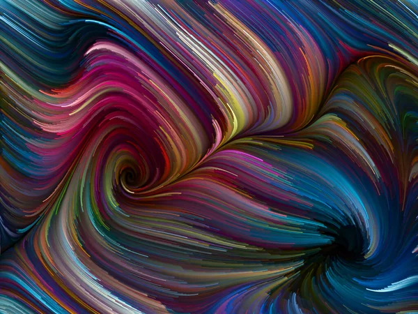 Série Color Swirl Cenário Visualmente Atraente Feito Movimento Colorido Fibras — Fotografia de Stock