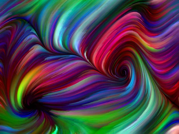 Kleur Swirl Serie Plaatsing Van Kleurrijke Beweging Van Spectrale Vezels — Stockfoto