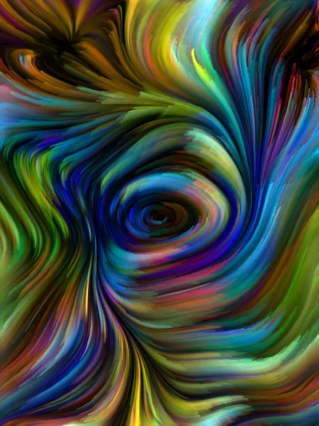 Color Swirl Series Background Design Colorful Motion Spectral Fibers Relevant — Stock Photo, Image