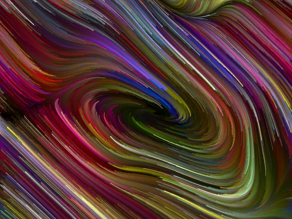 Color Swirl Serie Zusammensetzung Der Bunten Bewegung Spektraler Fasern Als — Stockfoto