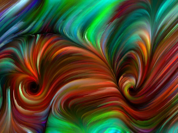 Color Swirl Serie Künstlerische Abstraktion Bestehend Aus Bunten Bewegungen Spektraler — Stockfoto