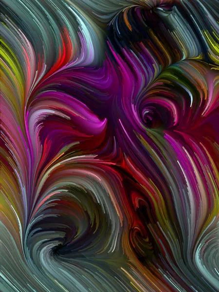 Série Color Swirl Conception Faite Mouvement Coloré Fibres Spectrales Pour — Photo