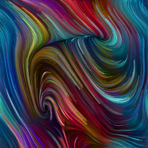 Seria Color Swirl Projekt Wykonany Kolorowego Ruchu Włókien Spektralnych Projektów — Zdjęcie stockowe