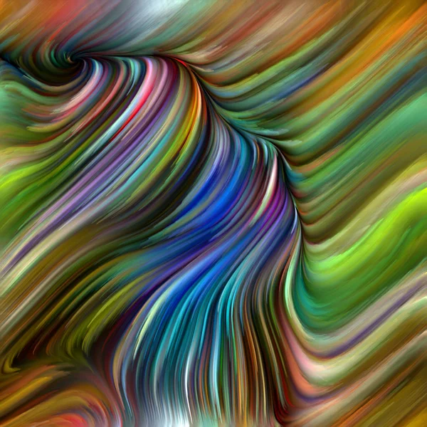 Série Color Swirl Composition Mouvement Coloré Des Fibres Spectrales Pour — Photo