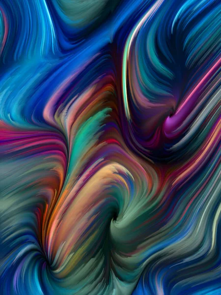 Color Swirl Serie Hintergrundkomposition Bunter Bewegung Spektraler Fasern Zum Thema — Stockfoto