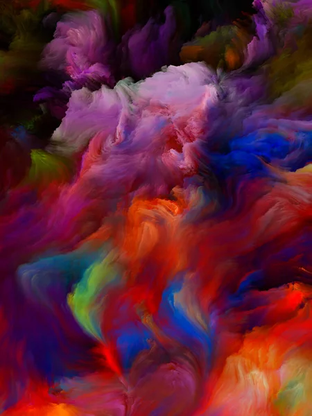 Série Color Swirl Fond Artistique Fait Mouvement Coloré Peinture Liquide — Photo